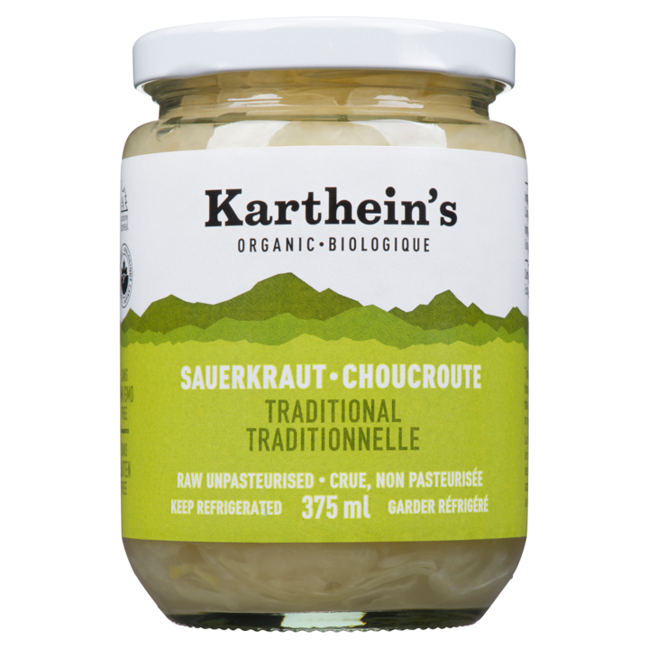 Karthein's Organic Raw Unpasteurized Sauerkraut Traditional 375 ml